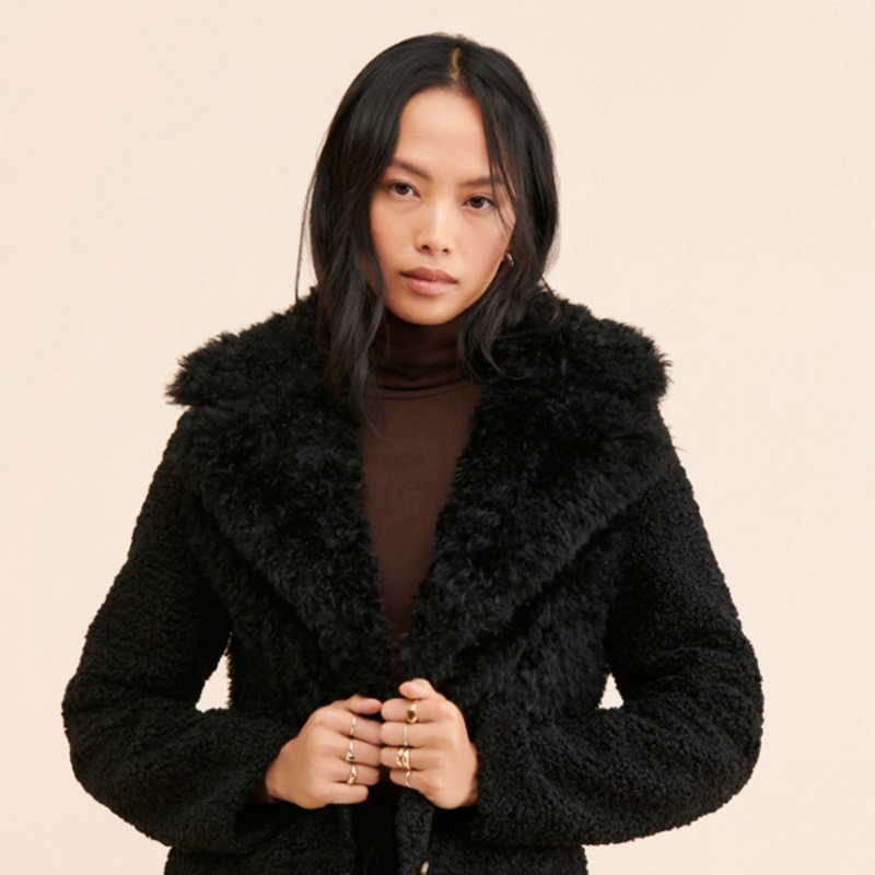 Glenn Faux Fur Mix Coat