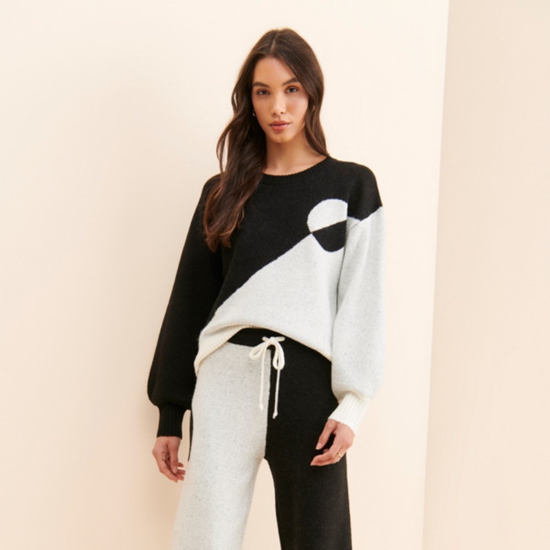 Half And Half Sweater Pants