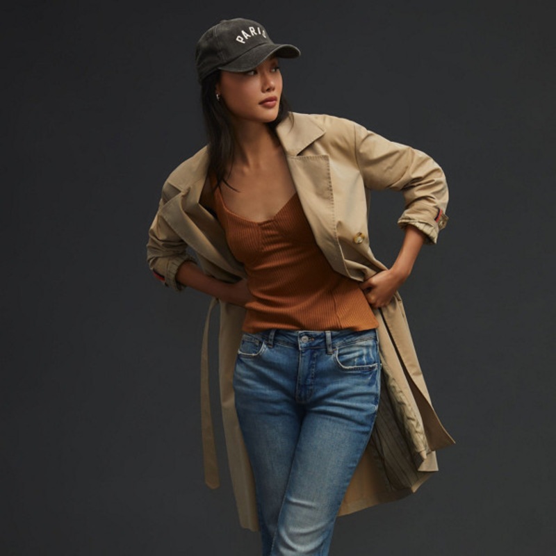 Yaya Mid-Rise Crop Jeans