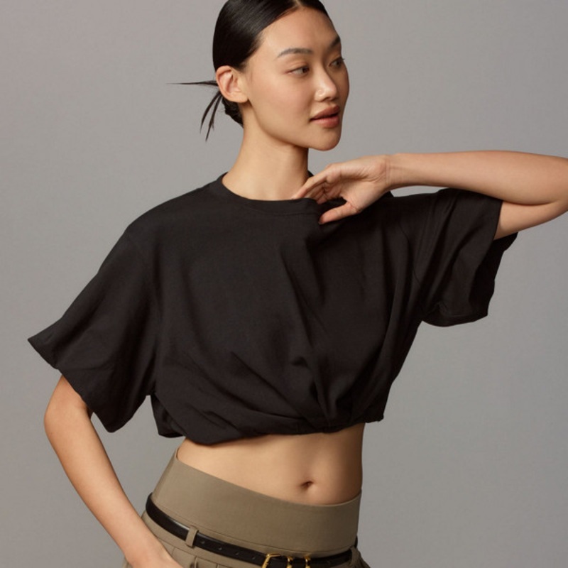 Batwing Bubble Cropped Tee