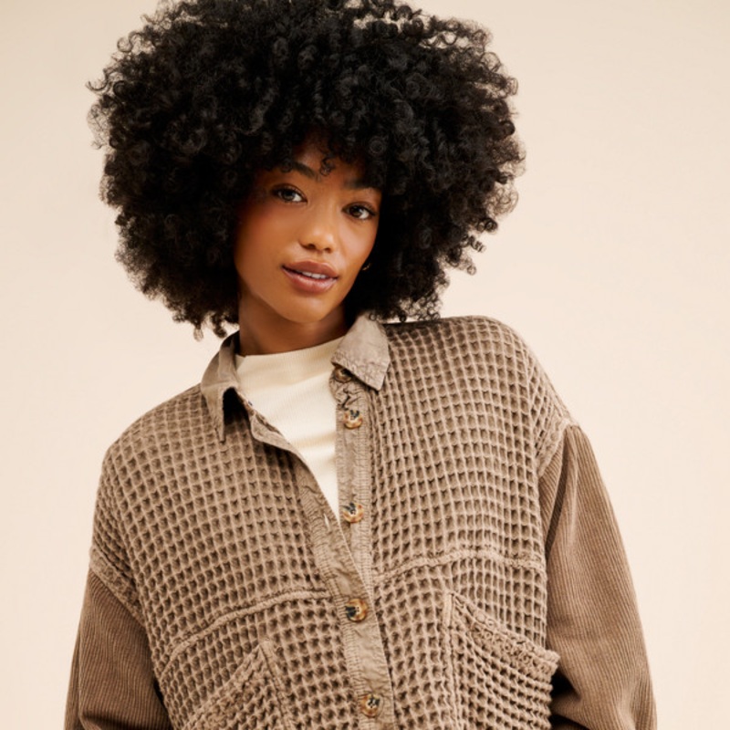 Bryson Waffle Shirt Jacket