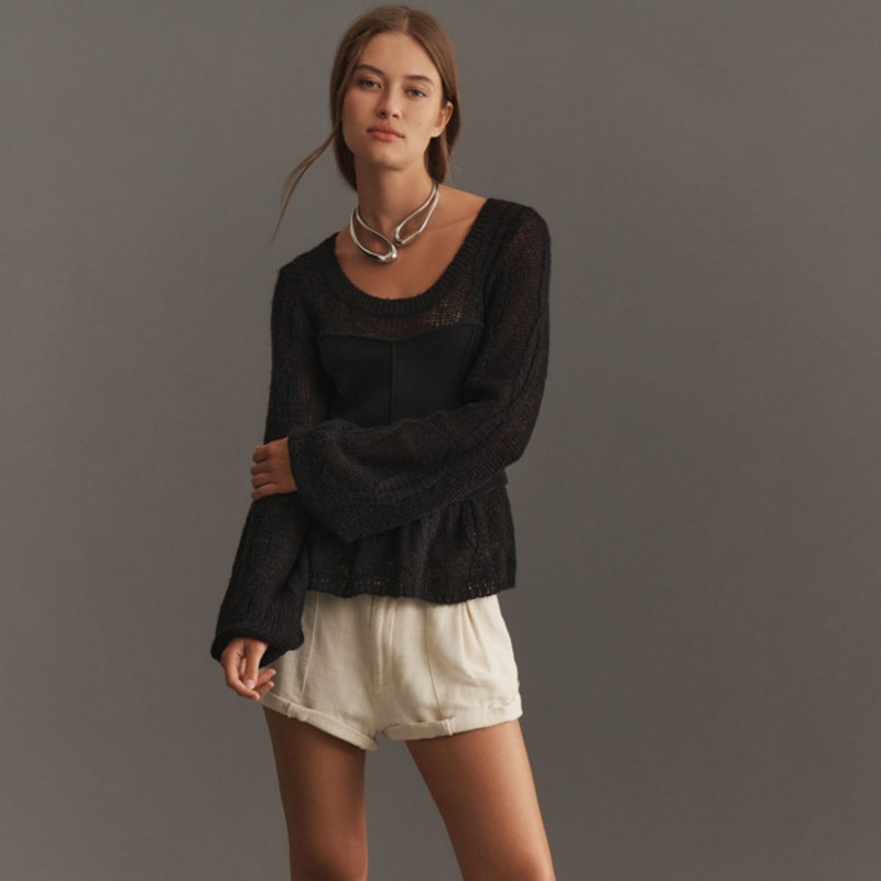 Corset Twofer Sweater