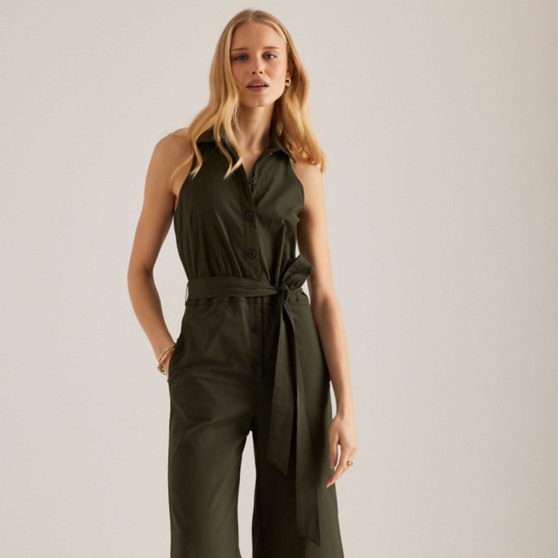 Cropped Halter Jumpsuit