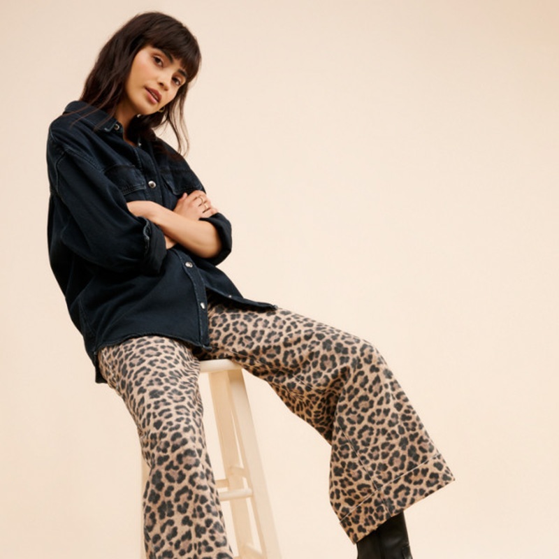 Double Hem High-Rise Barrel Jeans