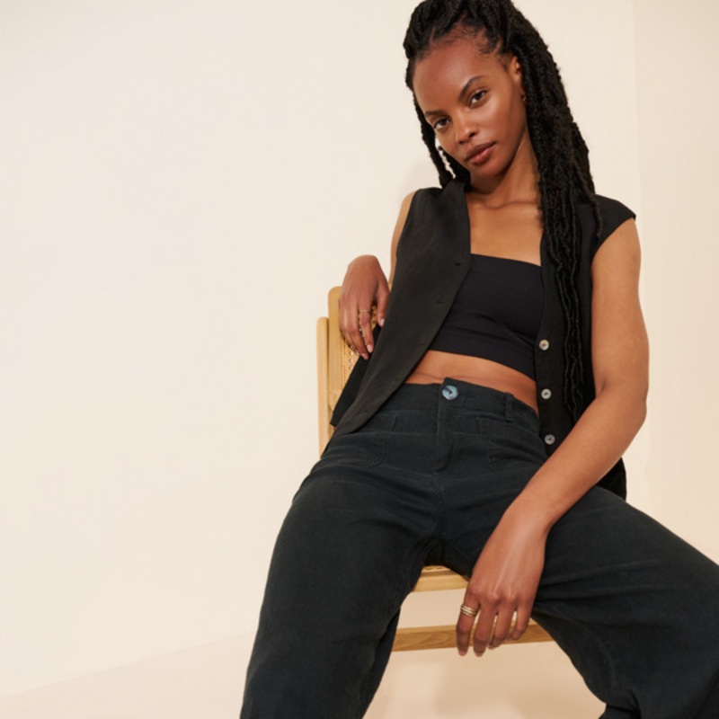 The Colette Linen Cropped Pants