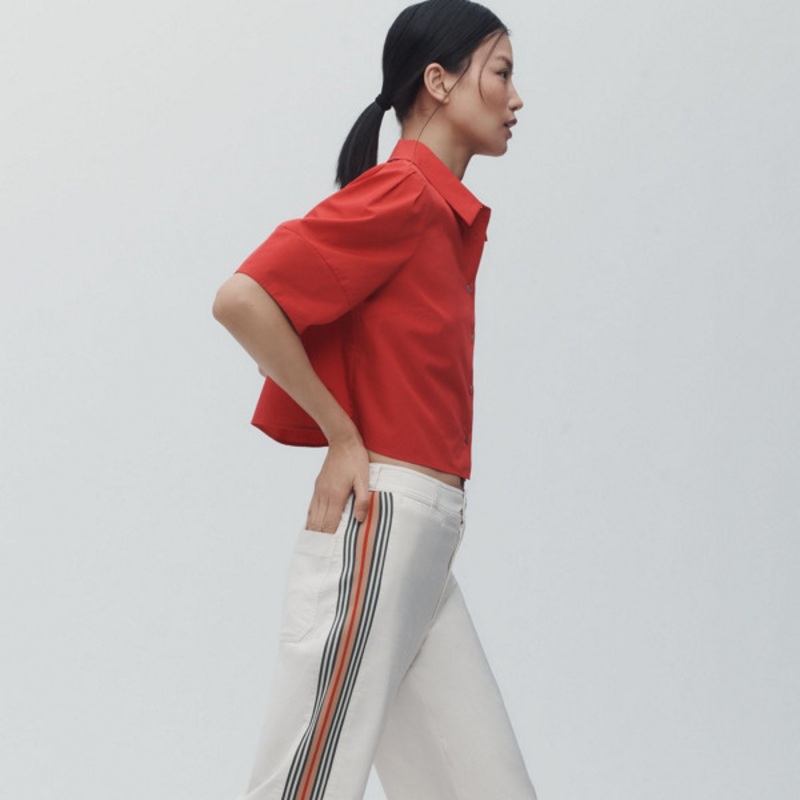 The Ettie High-Rise Crop Wide-Leg Jeans: Bold Stripe Edition