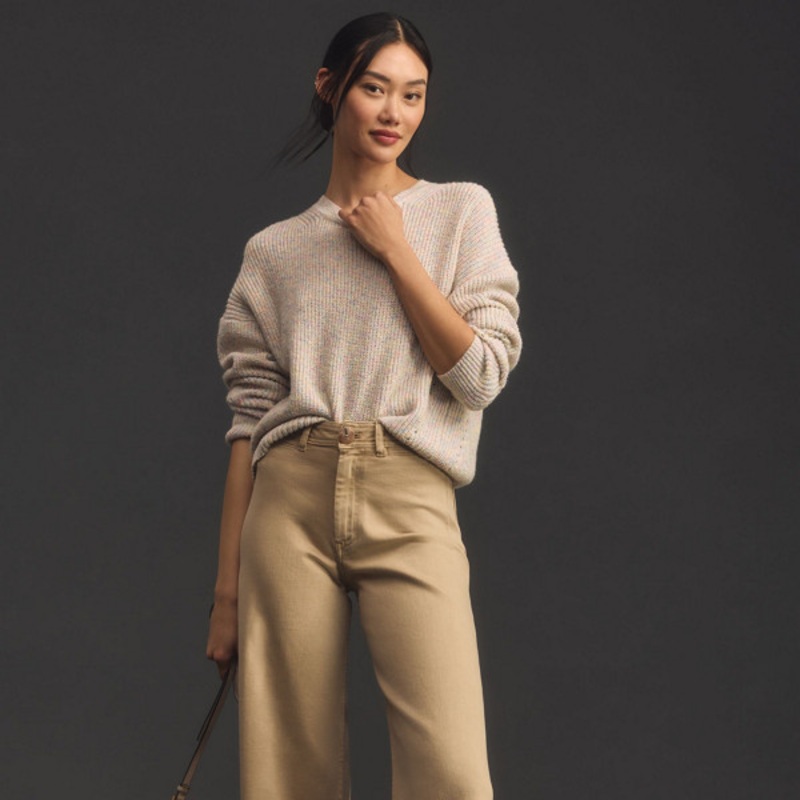 The Ettie High-Rise Cropped Wide-Leg Jeans