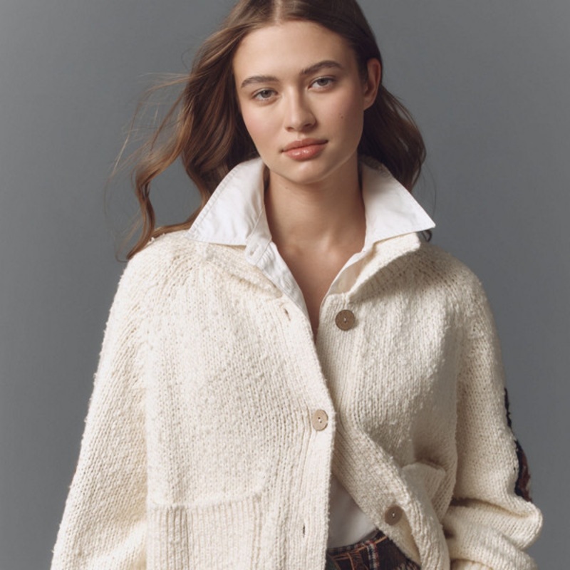 Western Horse Graphic Cardigan Sweater