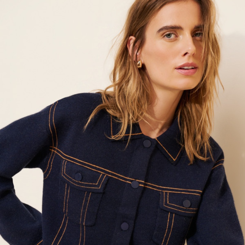 Button Front Sweater Jacket