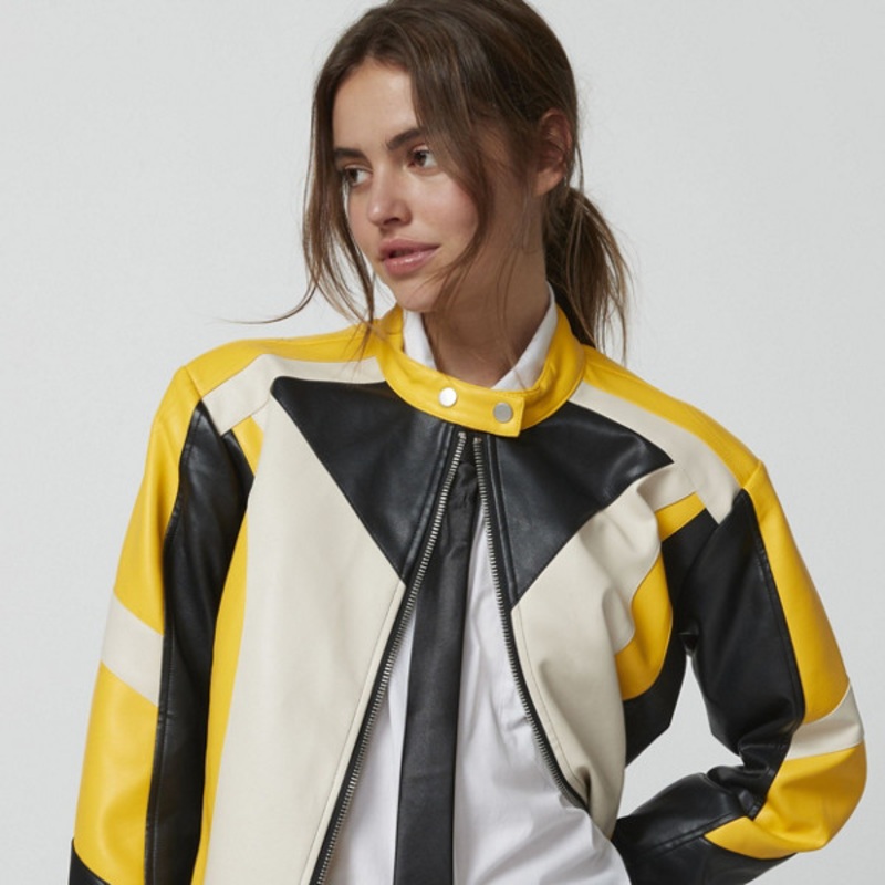 Suki Vegan Leather Moto Jacket