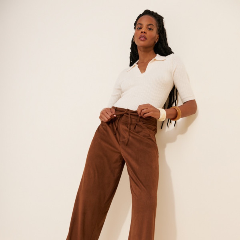 Alysia Vegan Suede Pants
