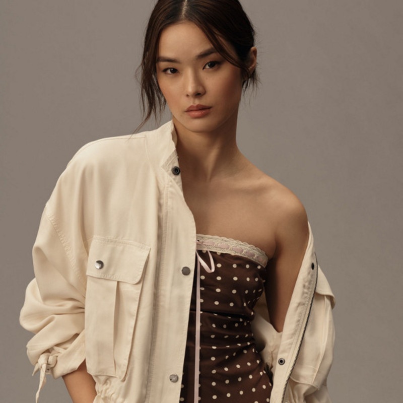 Cinch-Waist Shirt Jacket