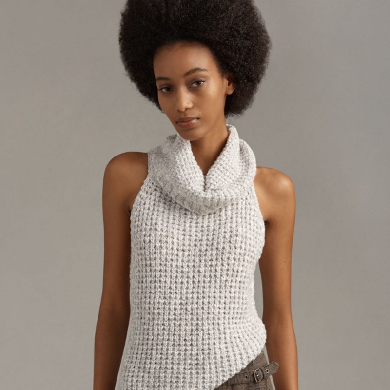 Slouchy Turtleneck Sweater Tank