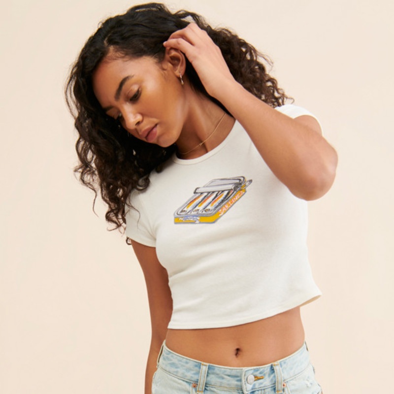 A-Line Cutoff Denim Short