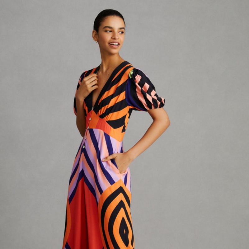 Deep V Wide Leg Jumpsuit