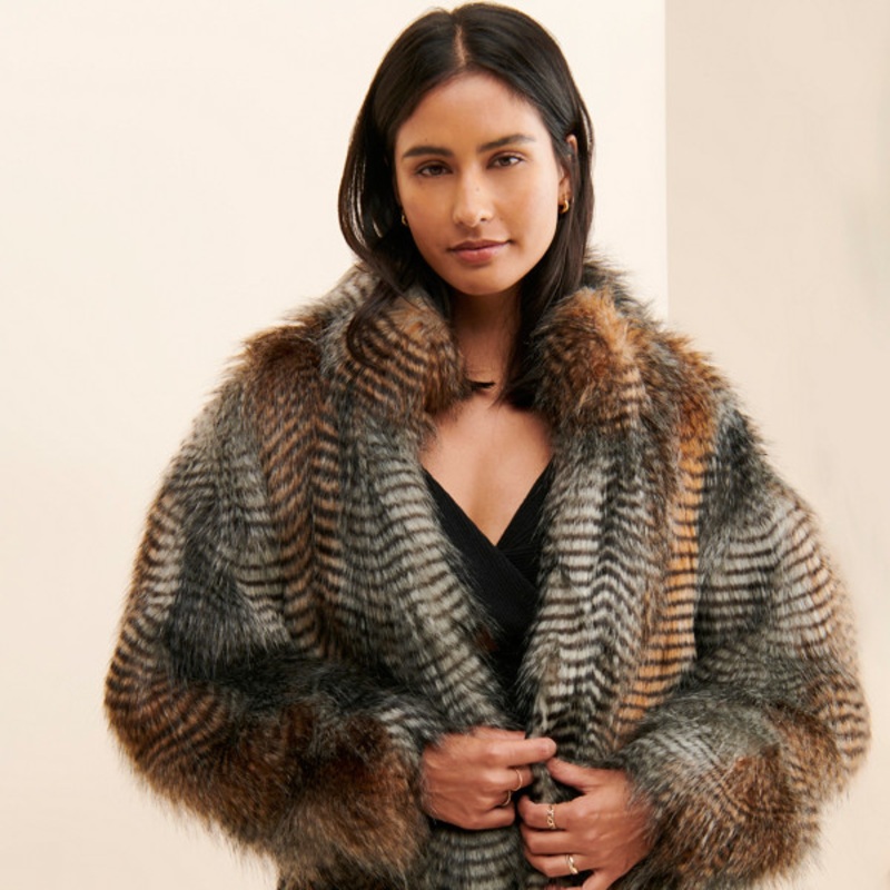 Steph Faux Fur Oversized Coat
