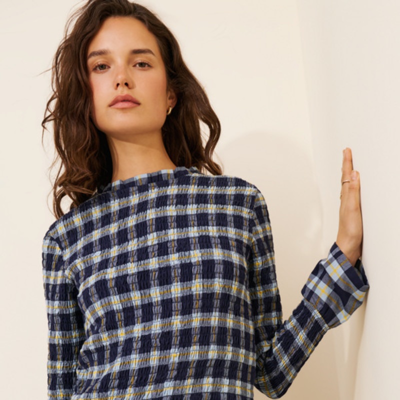 Tempe Check Blouse