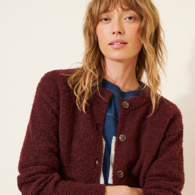 Boucle Cardigan Sweater