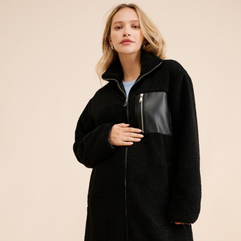 Maternity Teddi Coat
