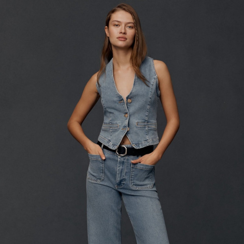 The Colette Full Length Wide Leg Jeans