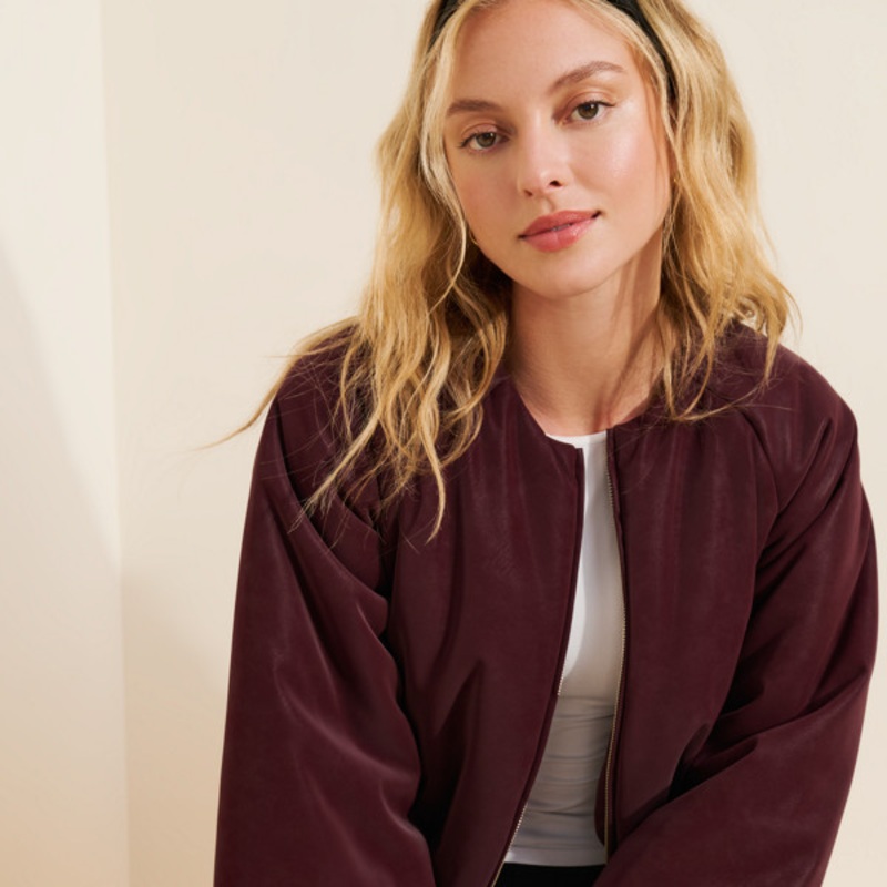 Balloon Sleeve Padded Coat