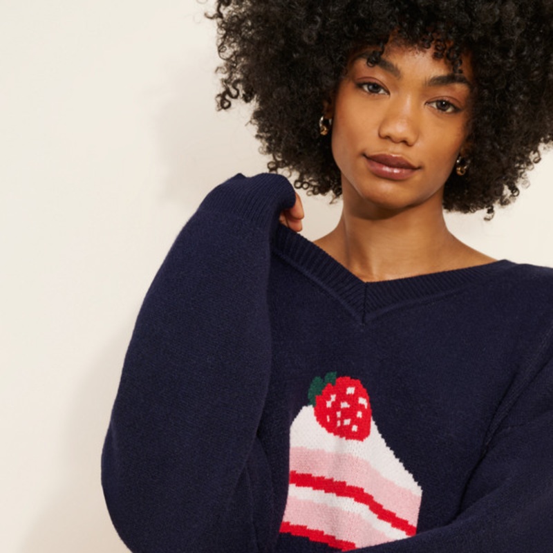 Cake Motif Sweater