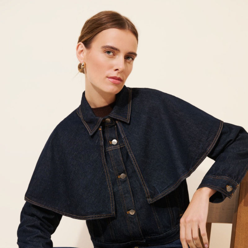 Cape Denim Jacket