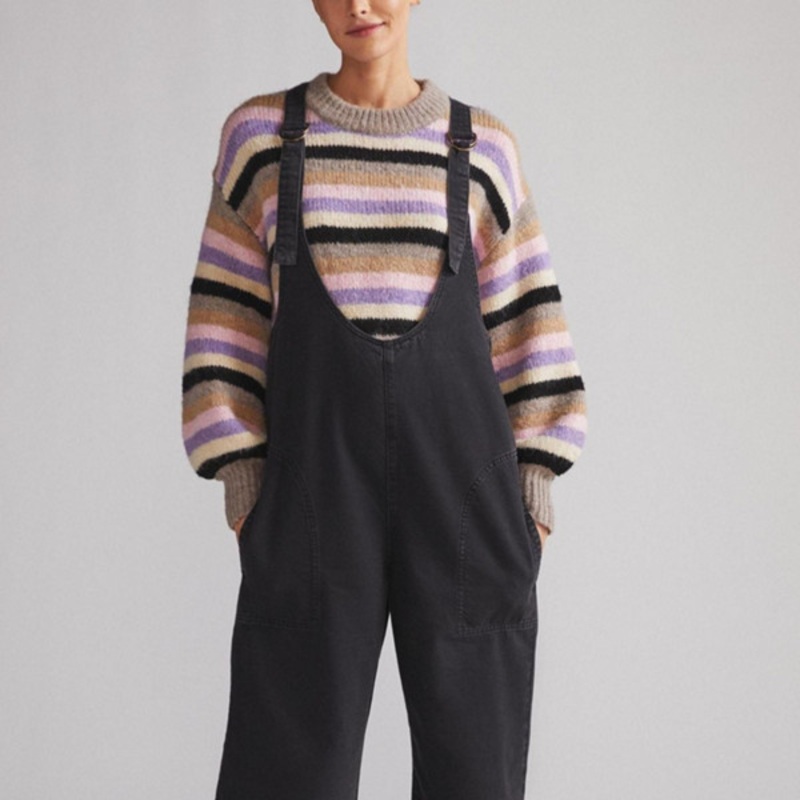 Denim Pinafore Jumpsuit