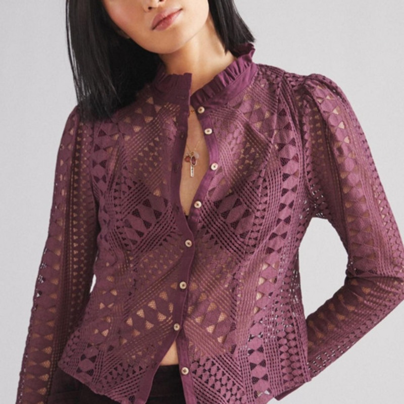 Lace Buttondown