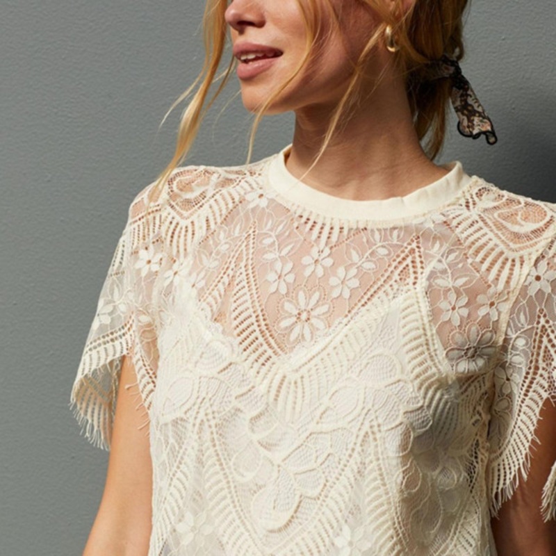 Sheer Lace Blouse