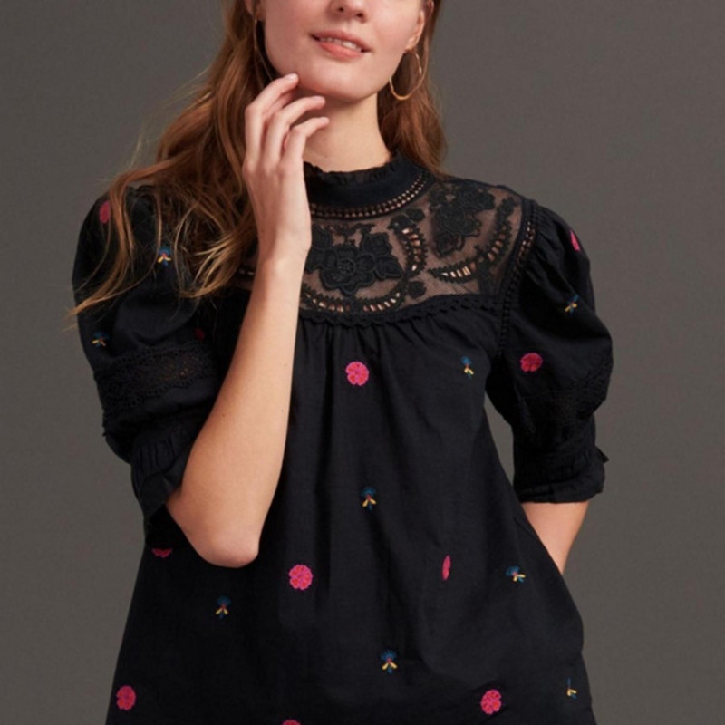 Alice Embroidered Lace Blouse