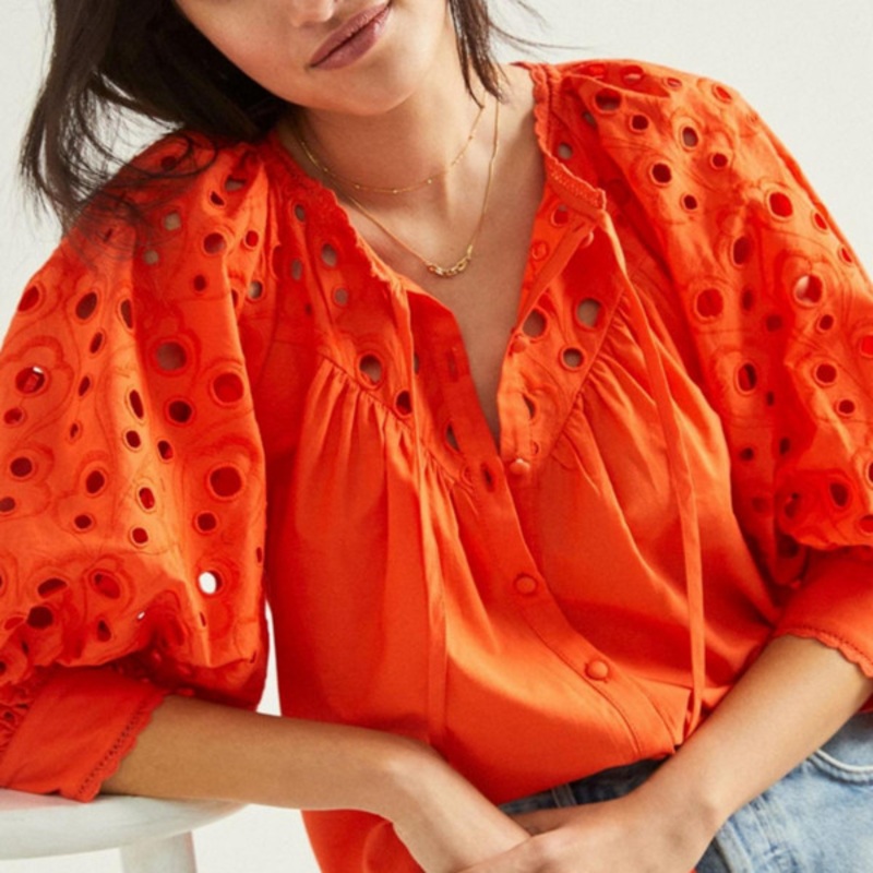 Chantal Eyelet Blouse