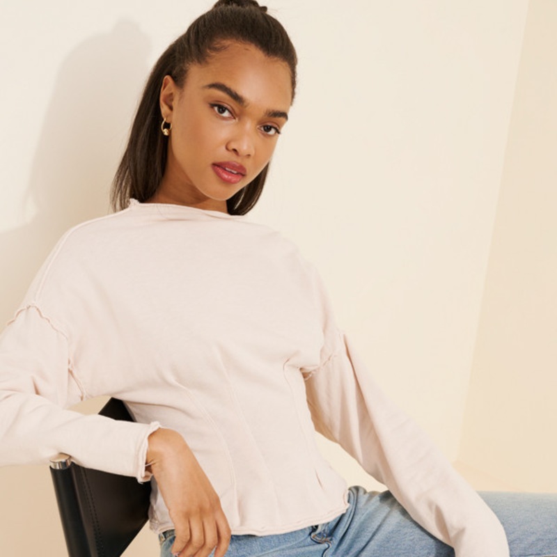 Corset Seamed Sweater