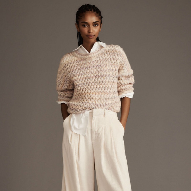 The Avery Pleated Wide-Leg Trousers: Corduroy Edition