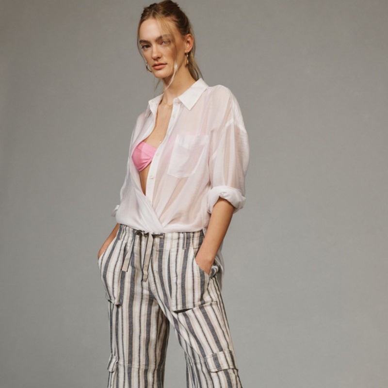 Beach Cargo Stripe Pants
