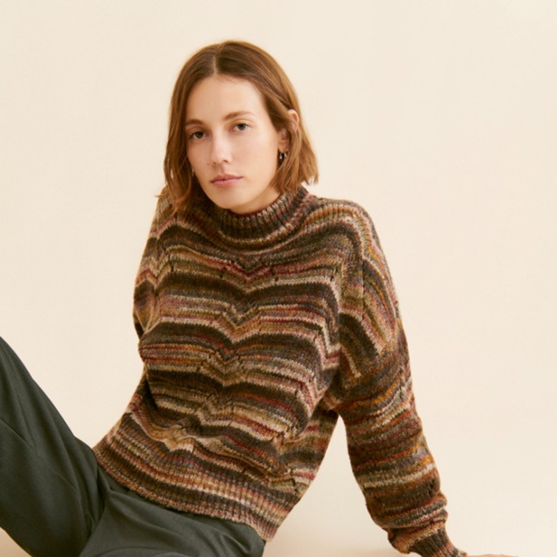 Mixed Stripe Pullover