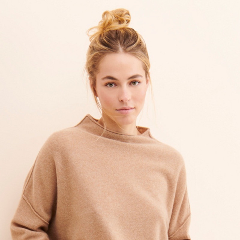 Alani Mock Neck Cashmere Sweater