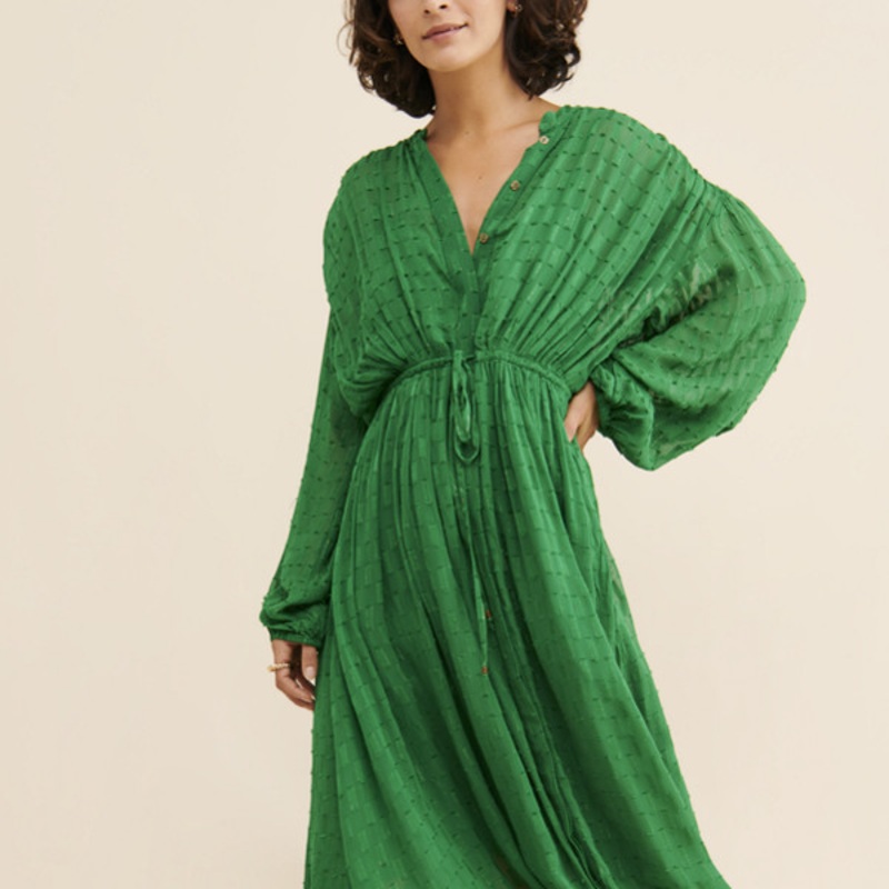 Allene Shimmer Midi Dress