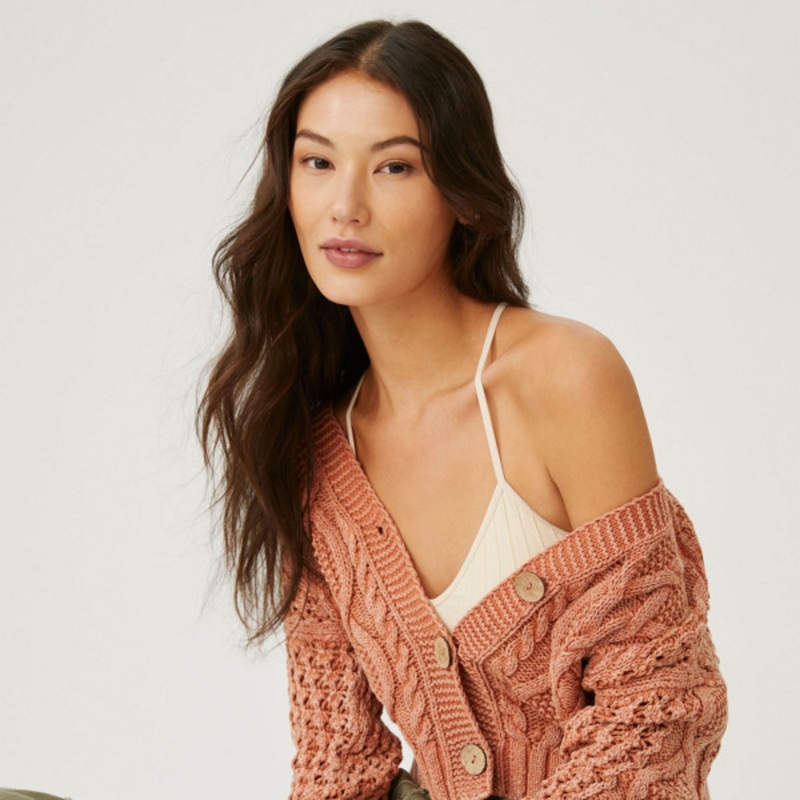Cable-Knit Cardigan