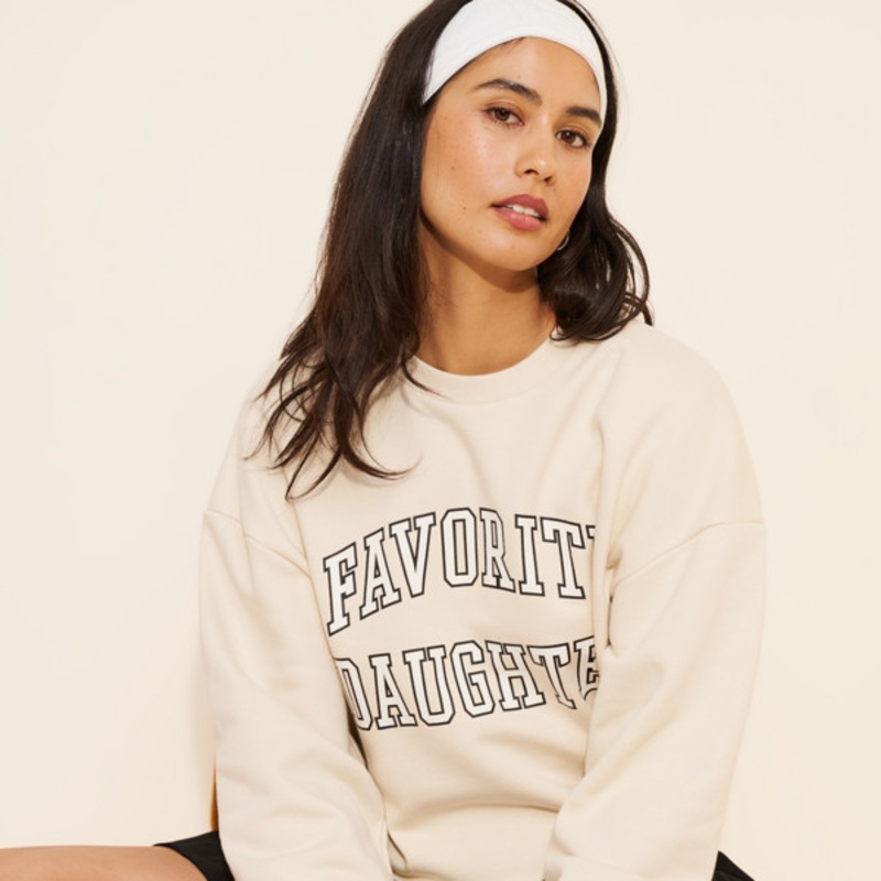 Cropped Collegiate Sweatshirt