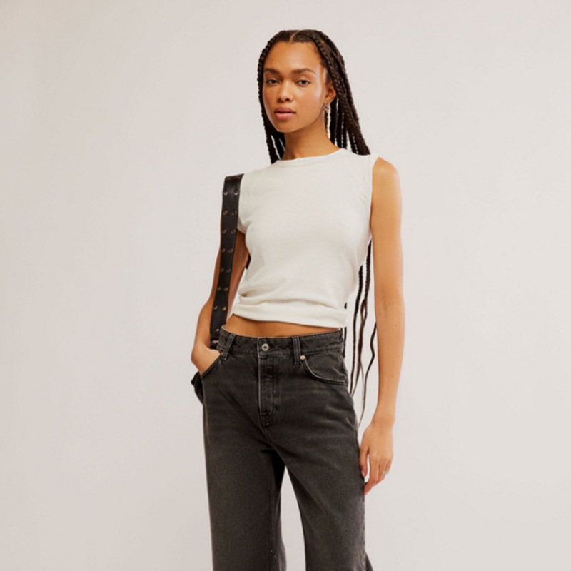 Deep Trance Dropped Boyfriend Jeans