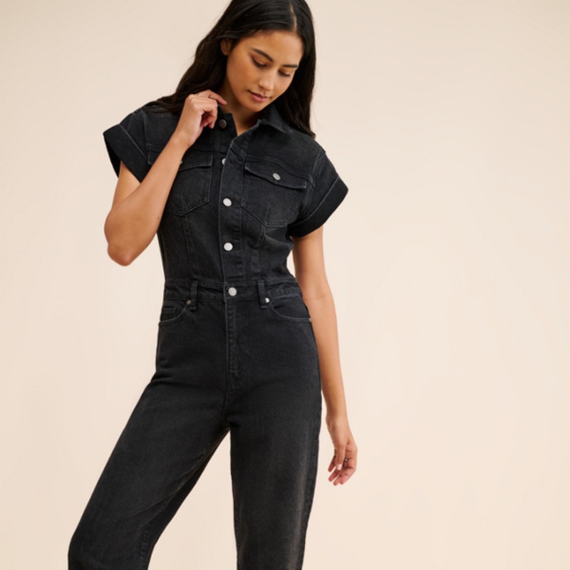 Rolled Sleeve Jumpsuit