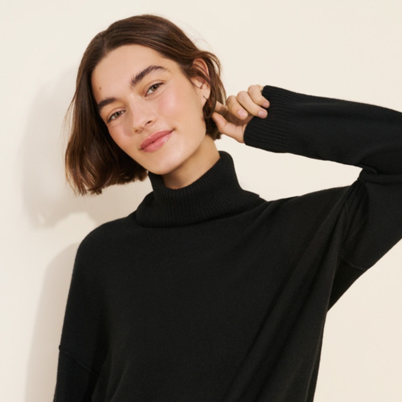 Addie Cashmere Turtleneck Sweater
