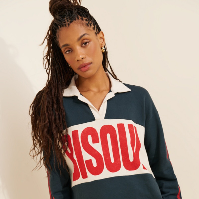 Bisous Rugby Polo Sweatshirt