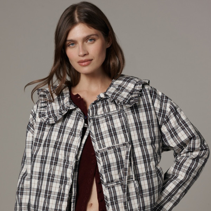The Hazel Quilted Plaid Jacket