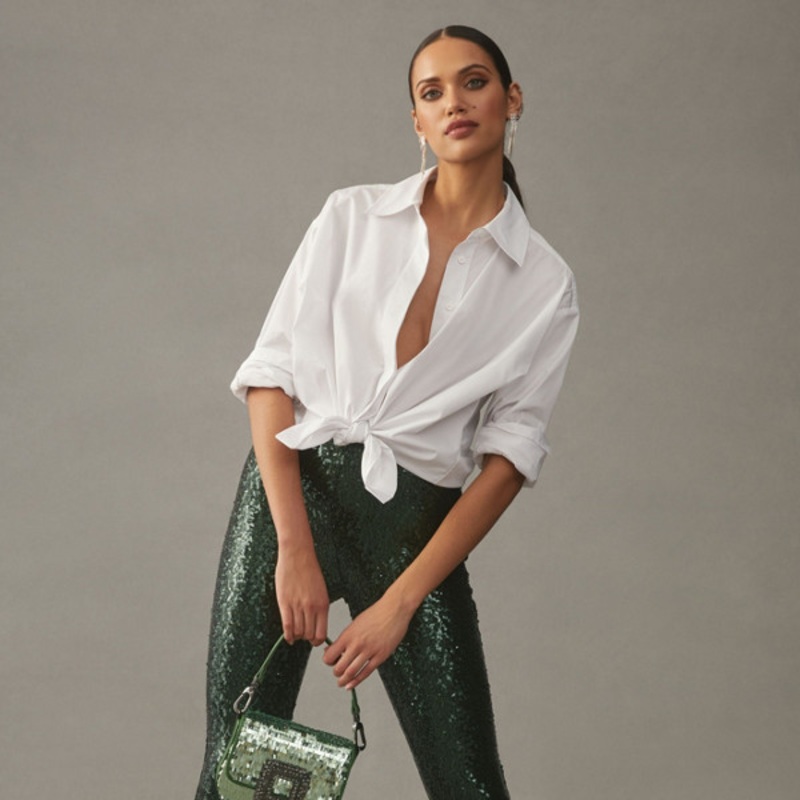 The Joni Sequined Flare Pants