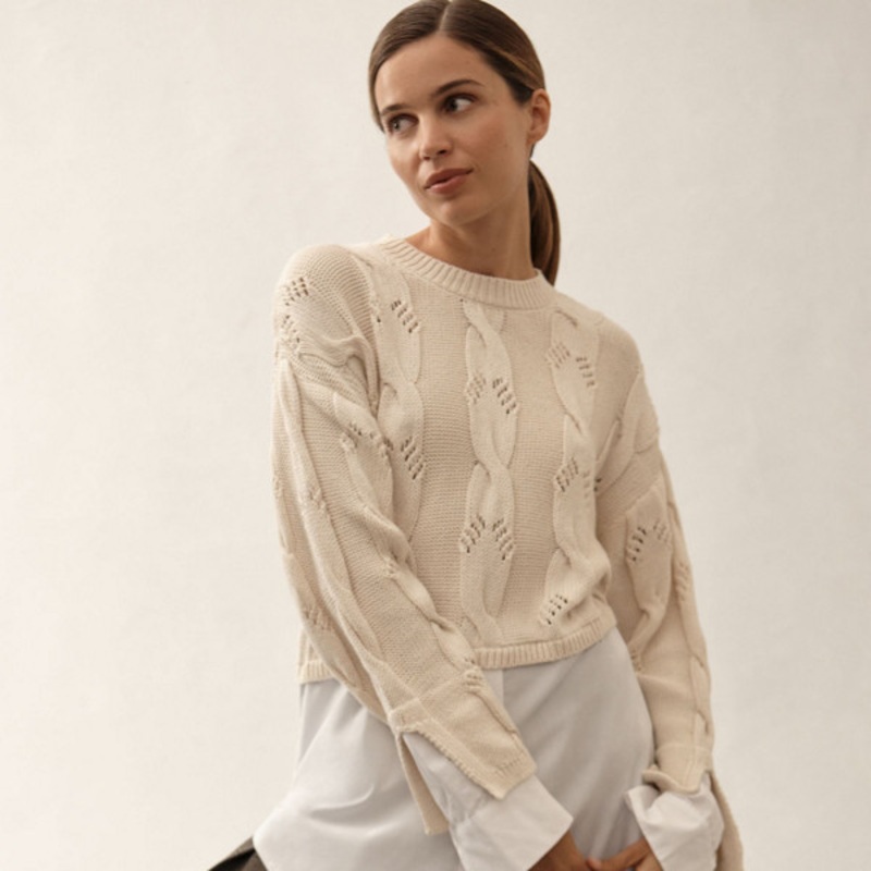 Cable Twofer Sweater