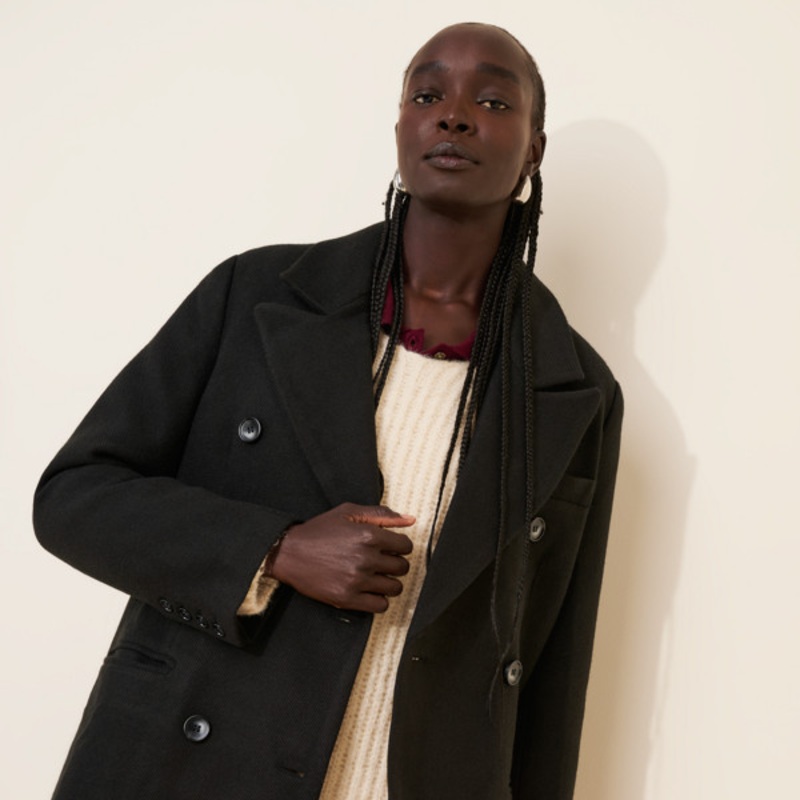 Morana Herringbone Overcoat