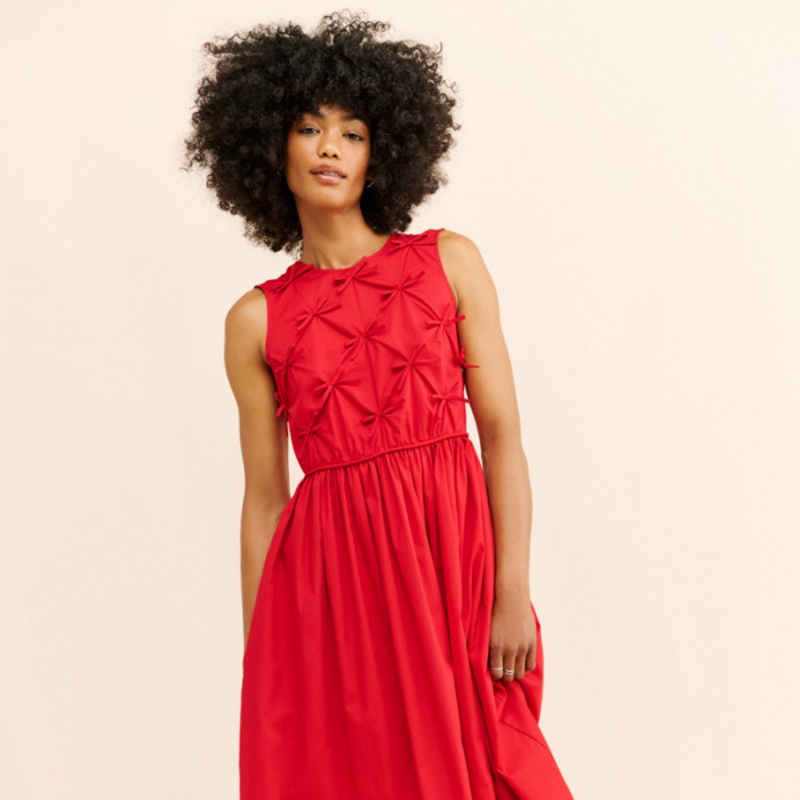 Amber Bow Midi Dress