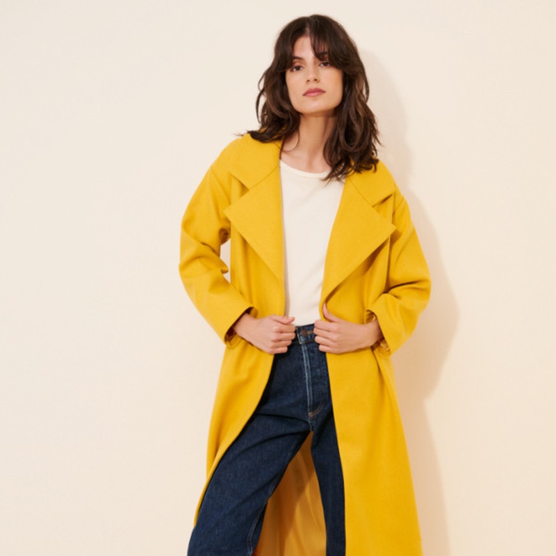 Damson Belted Coat